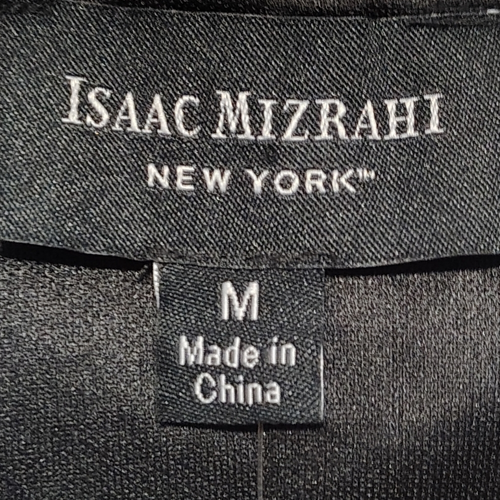 NWT Isaac Mizrahi New York Shimmering Little Black Dress Jackie O Style - Picture 10 of 11